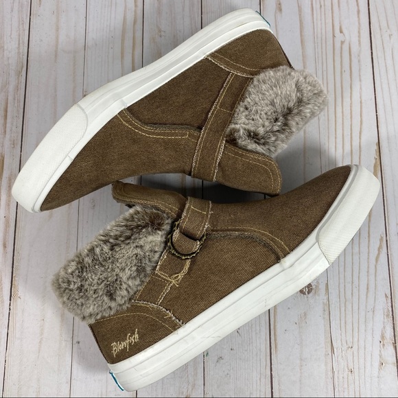Blowfish | Shoes | Blowfish Malibu Mint Ankle Boot Brown Faux Fur | Poshmark